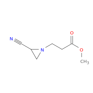 1-Aziridinepropanoic acid, 2-cyano-, methyl ester