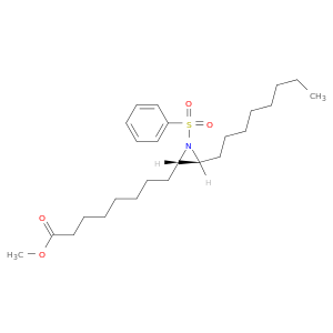 2-Aziridineoctanoic acid, 3-octyl-1-(phenylsulfonyl)-, methyl ester, trans-