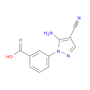 3-(5-氨基-4-氰基-1H-吡唑-1-基)苯甲酸
