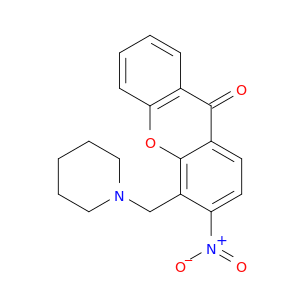 3-NITRO-4-PIPERIDIN-1-YLMETHYLXANTHEN-9-ONE