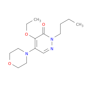 3(2H)-Pyridazinone, 2-butyl-4-ethoxy-5-(4-morpholinyl)-