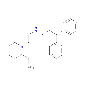 1-Piperidineethanamine, N-(3,3-diphenylpropyl)-2-ethyl-