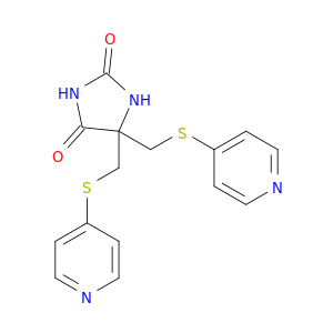 2,4-Imidazolidinedione,5,5-bis[(4-pyridinylthio)methyl]-
