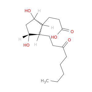 Cyclopentanepropanoicacid, 3,5-dihydroxy-2-(3-oxooctyl)-, (1R,2R,3R,5S)-