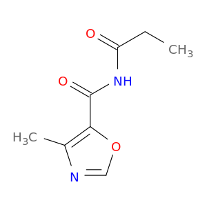 5-Oxazolecarboxamide, 4-methyl-N-(1-oxopropyl)-