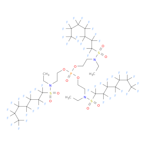 n,n',n''-[膦基乙酰苯乙烯(oxic-2,1-乙基)]tris[n-乙基-1,1,2,2,3,3,4,4,5,5,6,6,7,7,7,7-五氟氟氟-1-庚烷磺酰胺]