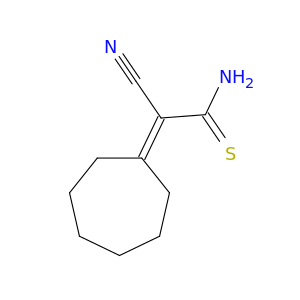 Ethanethioamide, 2-cyano-2-cycloheptylidene-