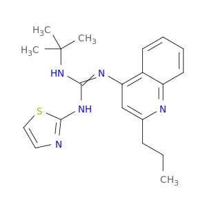 1-TERT-BUTYL-2-(2-PROPYL-4-QUINOLYL)-3-(THIAZOL-2-YL)GUANIDINE