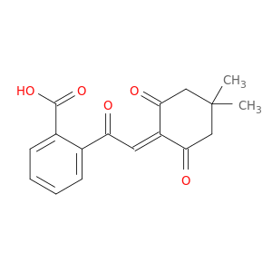 Benzoic acid, 2-[(4,4-dimethyl-2,6-dioxocyclohexylidene)acetyl]-