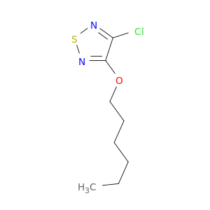 1,2,5-Thiadiazole, 3-chloro-4-(hexyloxy)-
