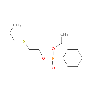 Phosphonic acid, cyclohexyl-, ethyl 2-(propylthio)ethyl ester