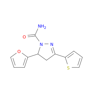 5-(2-呋喃基)-4,5-二氢-3-(2-噻吩基)-1H-吡唑-1-甲酰胺