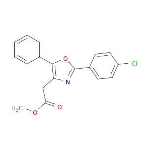 4-Oxazoleacetic acid, 2-(4-chlorophenyl)-5-phenyl-, methyl ester