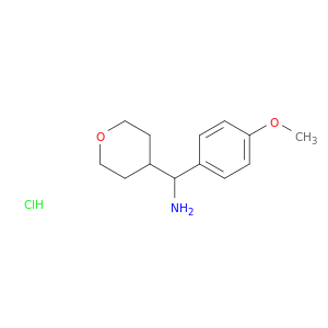 (4-methoxyphenyl)(oxan-4-yl)methanamine hydrochloride