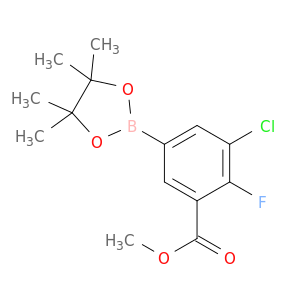 3-氯-2-氟-5-(4,4,5,5-四甲基-1,3,2-二氧硼杂环戊烷-2-基)苯甲酸甲酯