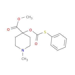 4-Piperidinecarboxylicacid, 1-methyl-4-[[(phenylthio)carbonyl]oxy]-, methyl ester