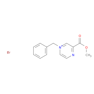 Pyrazinium, 3-(methoxycarbonyl)-1-(phenylmethyl)-, bromide