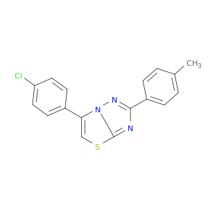 Thiazolo[3,2-b][1,2,4]triazole, 6-(4-chlorophenyl)-2-(4-methylphenyl)-