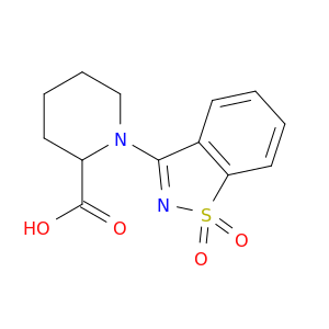 1-(1,1-Dioxo-1,2-benzothiazol-3-yl)piperidine-2-carboxylic Acid