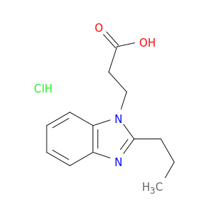 3-(2-propyl-1H-1,3-benzodiazol-1-yl)propanoic acid hydrochloride