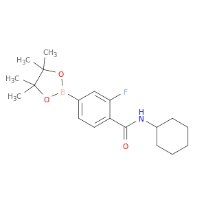 N-环己基-2-氟-4-(4,4,5,5-四甲基-1,3,2-二氧杂硼烷-2-基)苯甲酰胺