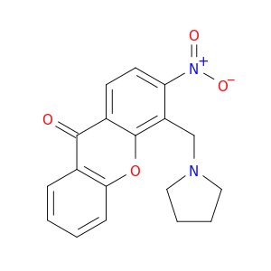 9H-Xanthen-9-one,3-nitro-4-(1-pyrrolidinylmethyl)-