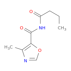 5-Oxazolecarboxamide, 4-methyl-N-(1-oxobutyl)-