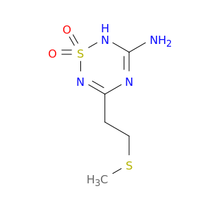 2H-1,2,4,6-Thiatriazin-3-amine, 5-[2-(methylthio)ethyl]-, 1,1-dioxide