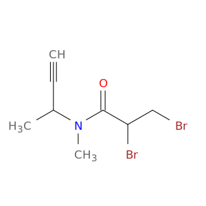 Propanamide, 2,3-dibromo-N-methyl-N-(1-methyl-2-propynyl)-