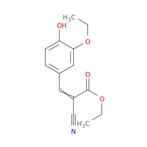 2-Propenoic acid, 2-cyano-3-(3-ethoxy-4-hydroxyphenyl)-, ethyl ester