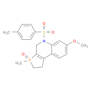 7-METHOXY-3-METHYL-5-((4-METHYLPHENYL)SULFONYL)-2,3,4,5-TETRAHYDRO-1H-PHOSPHOLO(2,3-C)QUINOLINE 3-OXIDE