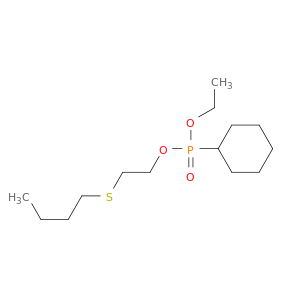 Phosphonic acid, cyclohexyl-, 2-(butylthio)ethyl ethyl ester