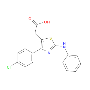 5-Thiazoleacetic acid,4-(4-chlorophenyl)-2-(phenylamino)-