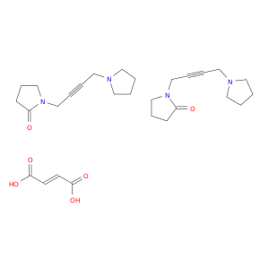 2-Pyrrolidinone, 1-[4-(1-pyrrolidinyl)-2-butynyl]-, (E)-2-butenedioate(2:1)