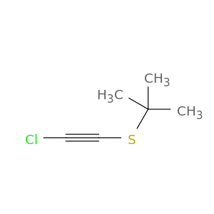 Propane, 2-[(chloroethynyl)thio]-2-methyl-
