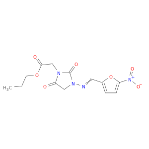 1-Imidazolidineaceticacid, 3-[[(5-nitro-2-furanyl)methylene]amino]-2,5-dioxo-, propyl ester