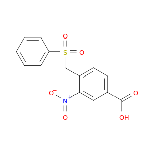 Benzoic acid, 3-nitro-4-[(phenylsulfonyl)methyl]-