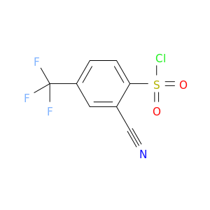 2-cyano-4-(trifluoromethyl)benzene-1-sulfonyl chloride