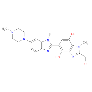 [2,5'-Bi-1H-benzimidazole]-4',7'-diol,2'-(hydroxymethyl)-1'-methyl-6-(4-methyl-1-piperazinyl)-