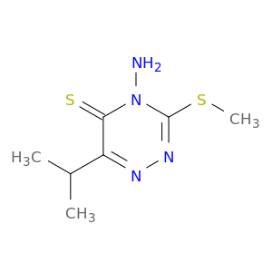 1,2,4-Triazine-5(4H)-thione, 4-amino-6-(1-methylethyl)-3-(methylthio)-
