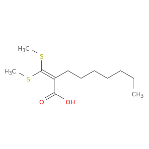 Nonanoic acid, 2-[bis(methylthio)methylene]-