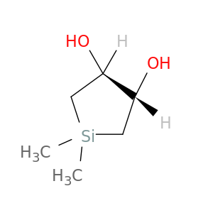Silacyclopentane-3,4-diol, 1,1-dimethyl-, trans-