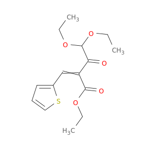 Butanoic acid, 4,4-diethoxy-3-oxo-2-(2-thienylmethylene)-, ethyl ester