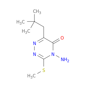1,2,4-Triazin-5(4H)-one, 4-amino-6-(2,2-dimethylpropyl)-3-(methylthio)-