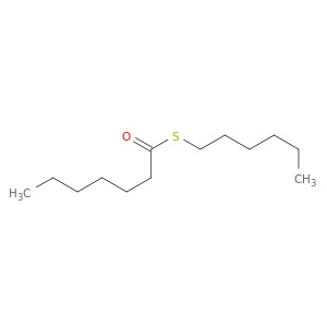 Heptanethioic acid, S-hexyl ester