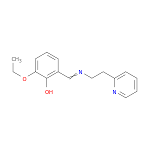 Phenol, 2-ethoxy-6-[[[2-(2-pyridinyl)ethyl]imino]methyl]-
