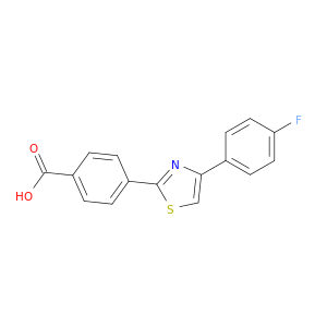 Benzoic acid, 4-[4-(4-fluorophenyl)-2-thiazolyl]-