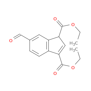 1H-Indene-1,3-dicarboxylic acid, 6-formyl-, diethyl ester