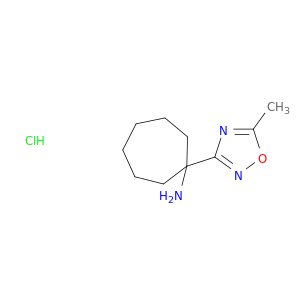 1-(5-Methyl-1,2,4-oxadiazol-3-yl)cycloheptan-1-amine Hydrochloride