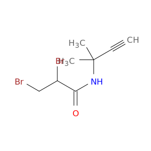 Propanamide, 2,3-dibromo-N-(1,1-dimethyl-2-propynyl)-